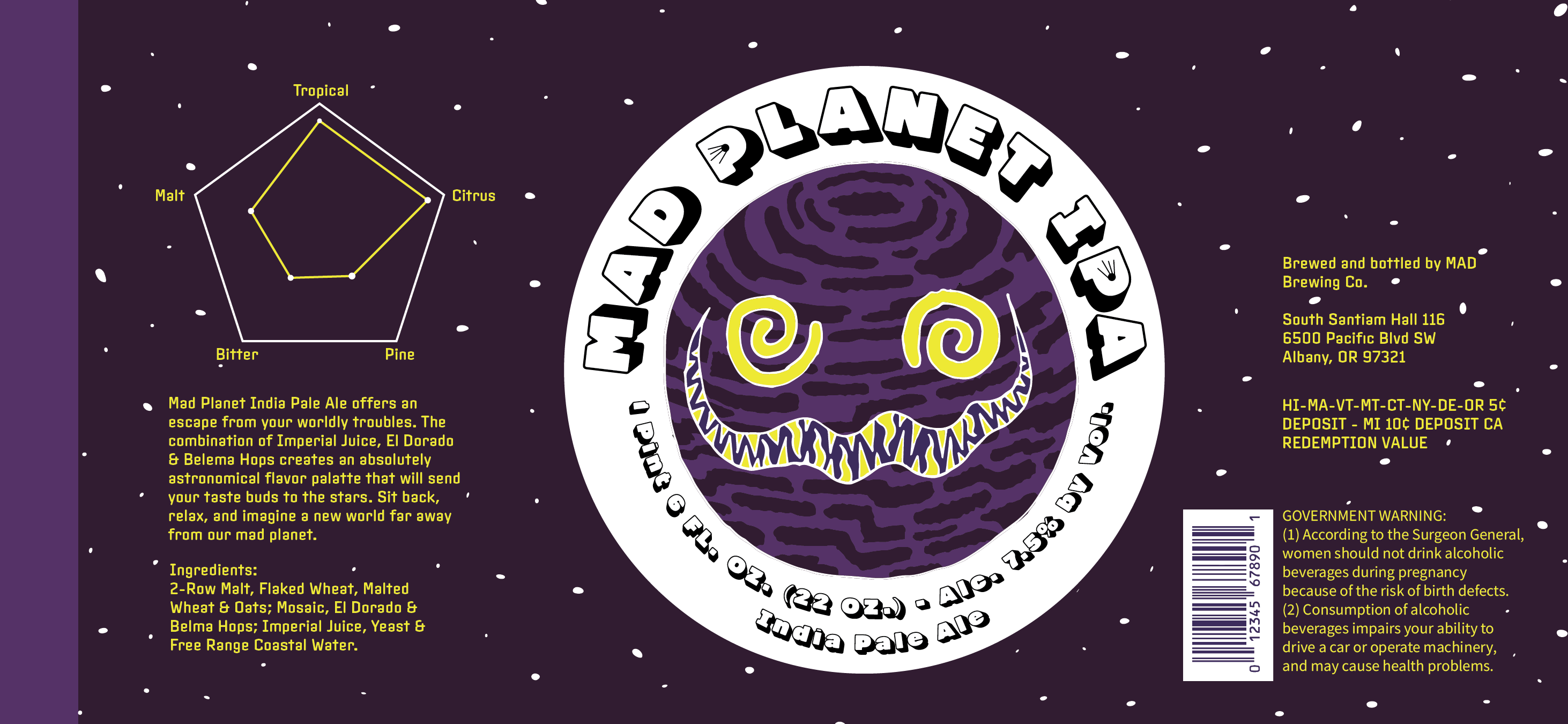 Mad Planet IPA Packaging Design