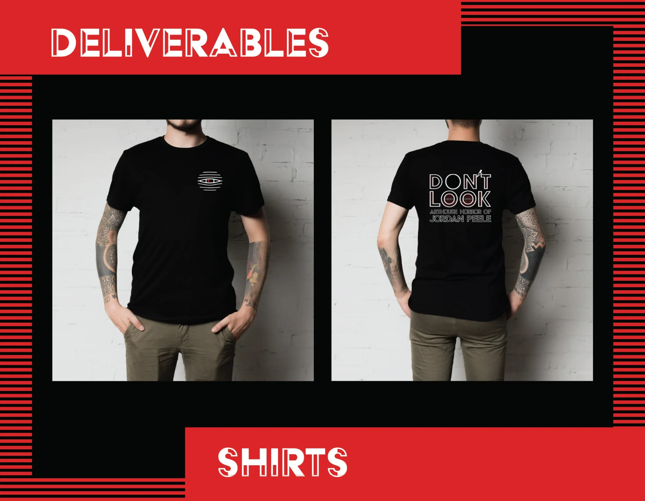 Don't Look Event Identity Shirts