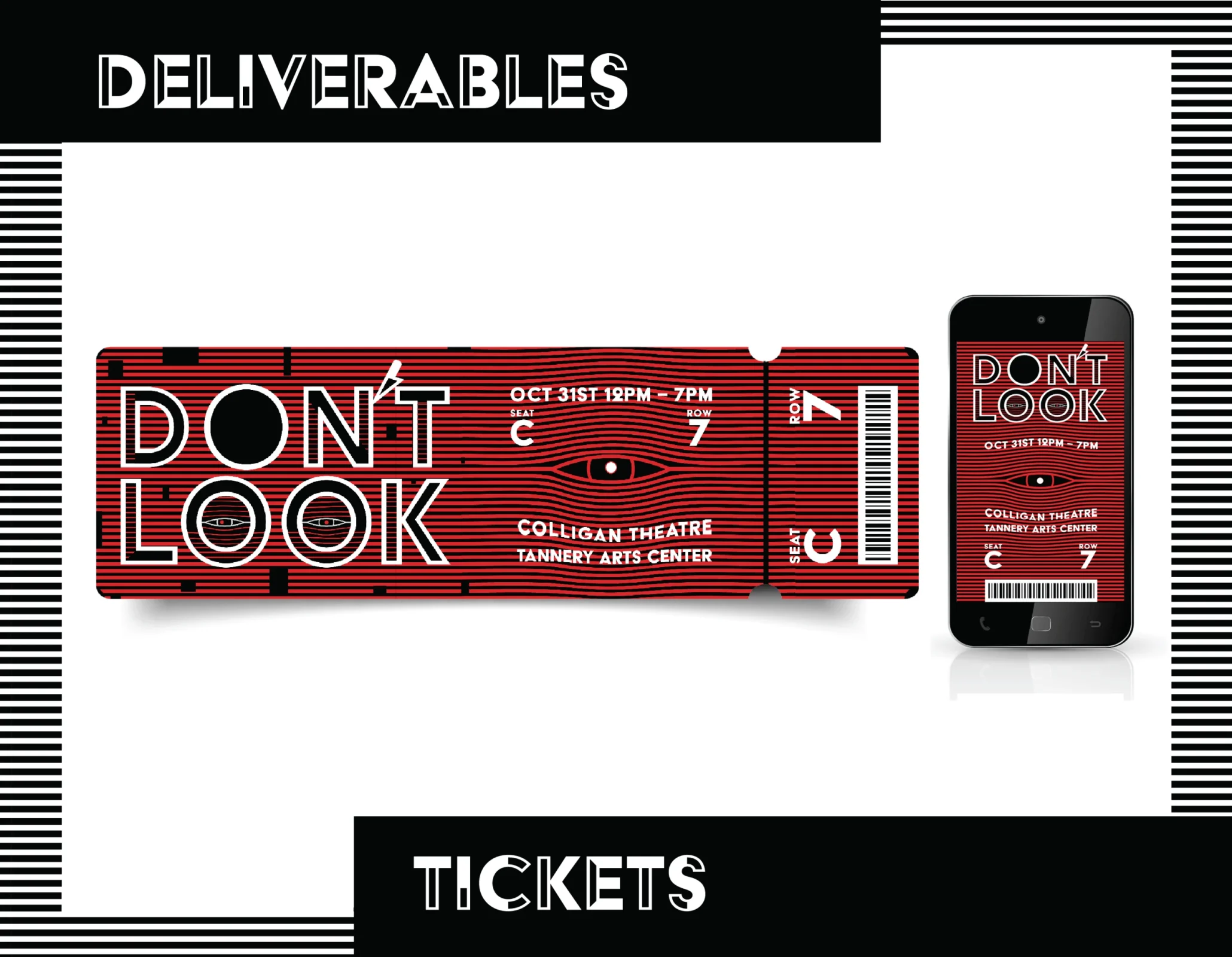 Don't Look Event Identity Tickets